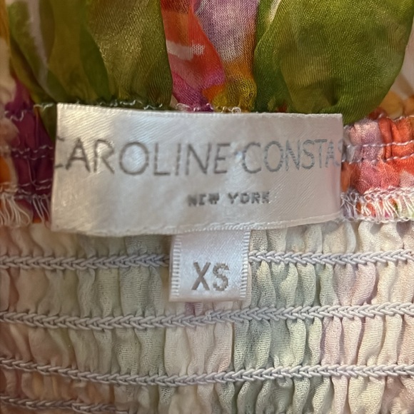 CAROLINE CONSTAS Hydra Floral Off-the-Shoulder Ruffle Top - Picture 6 of 9